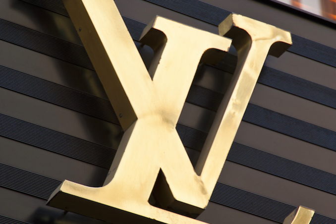 Close up of store front logo VL