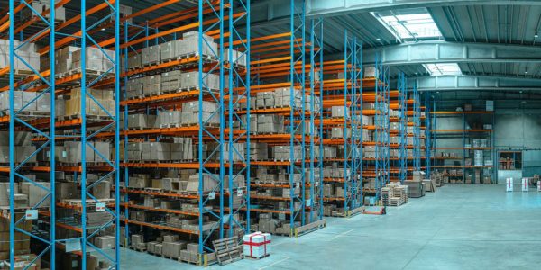 warehouse with boxes