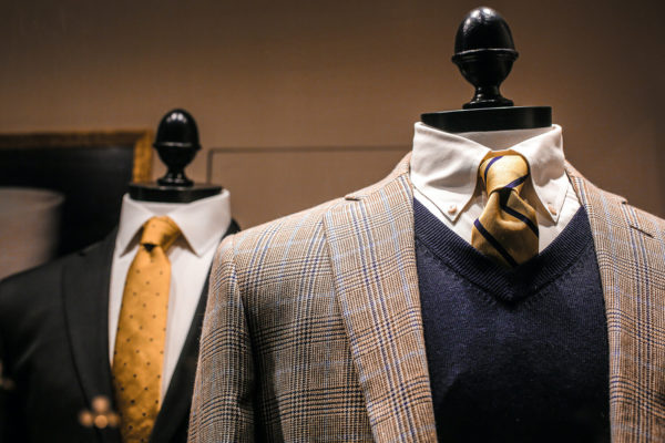 Luxury suits on mannequins